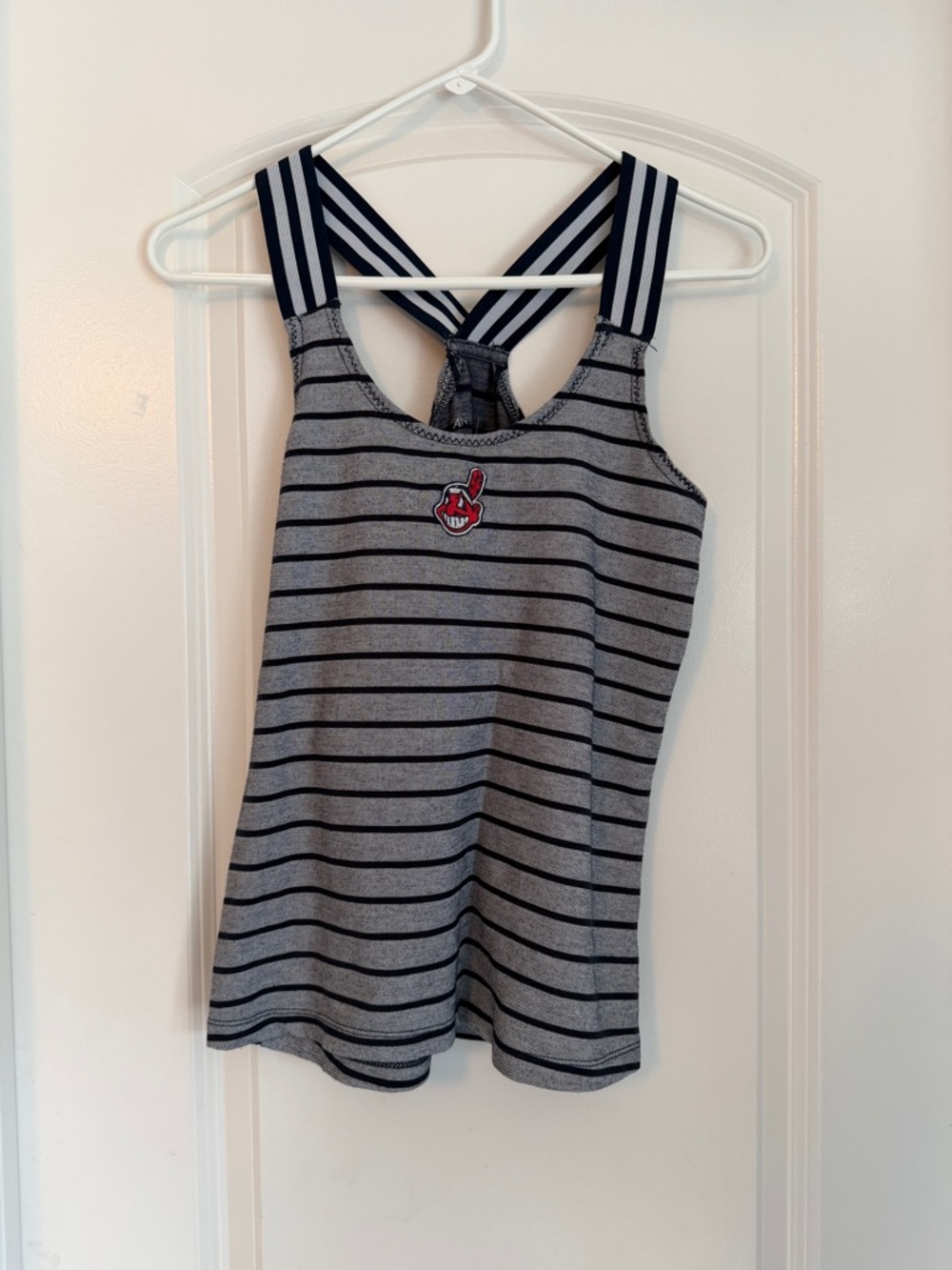 Cleveland Indians Striped Tank Top